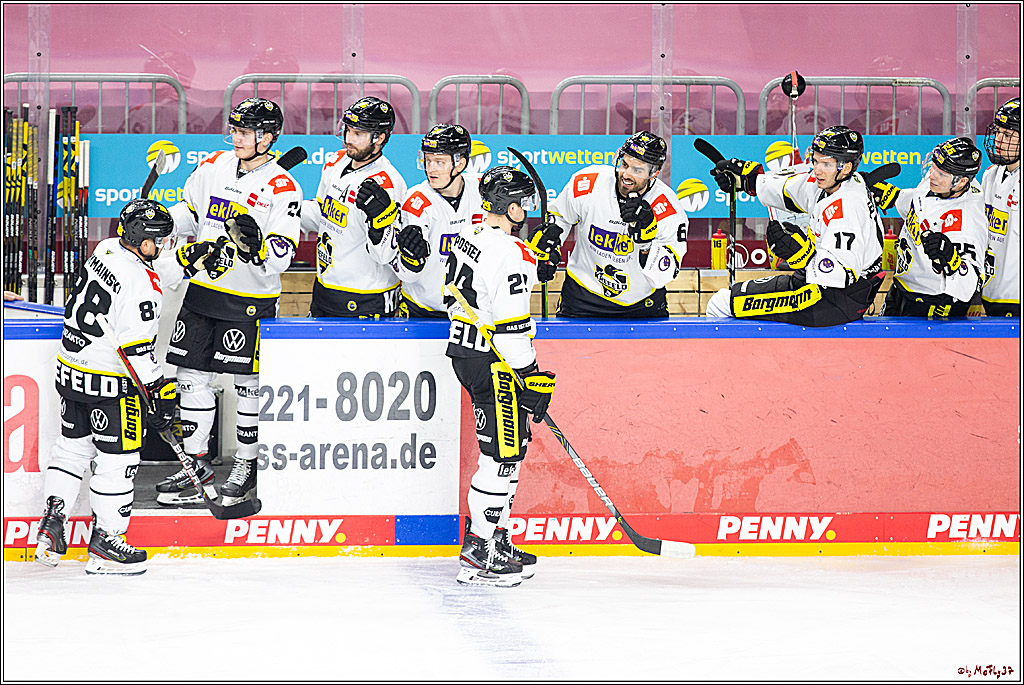 PENNY DEL;  Koelner Haie - Krefeld Pinguine; Koeln, 24.02.2021